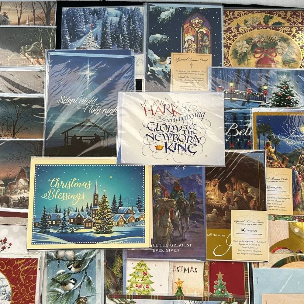Lot 53 Christmas Ornament & Greeting Cards w/ Envelope St. Josephs Indian School